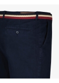 Pantalon chino avec ceinture grande taille bleu marine