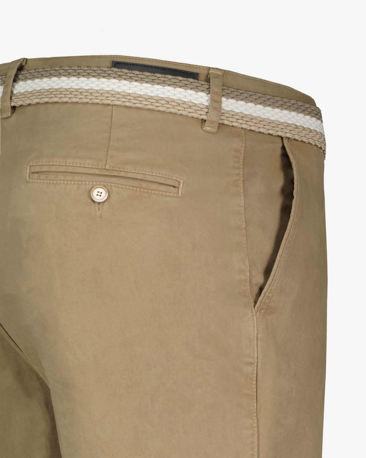 Pantalon chino avec ceinture grande taille beige