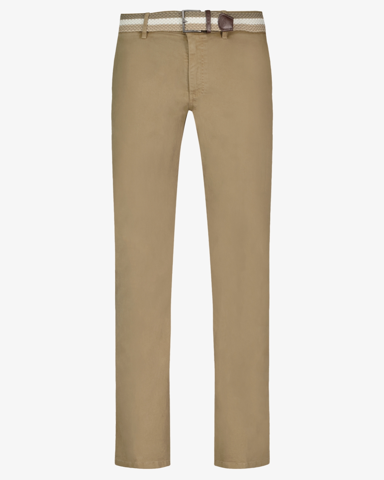 Pantalon chino avec ceinture grande taille beige