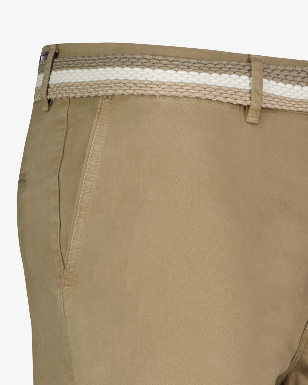 Pantalon chino avec ceinture grande taille beige