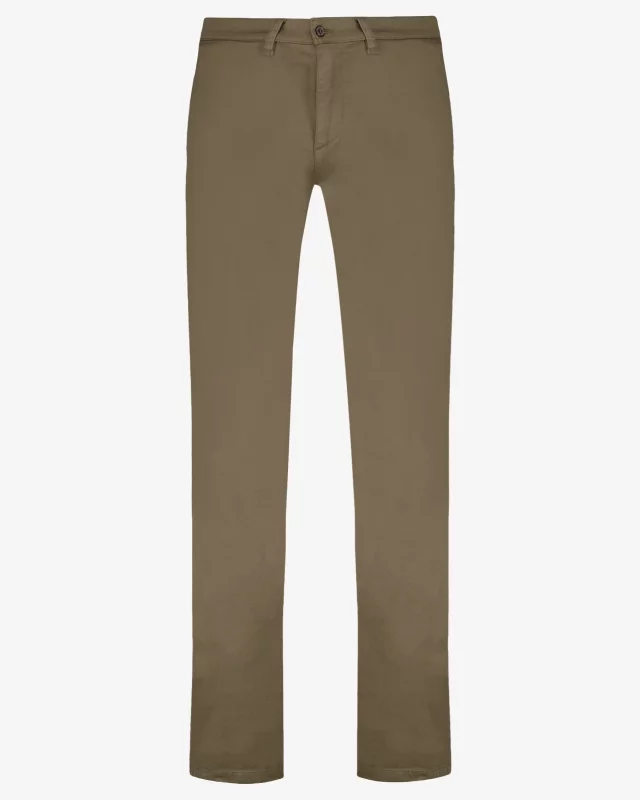 Pantalon chino pour homme grand marron