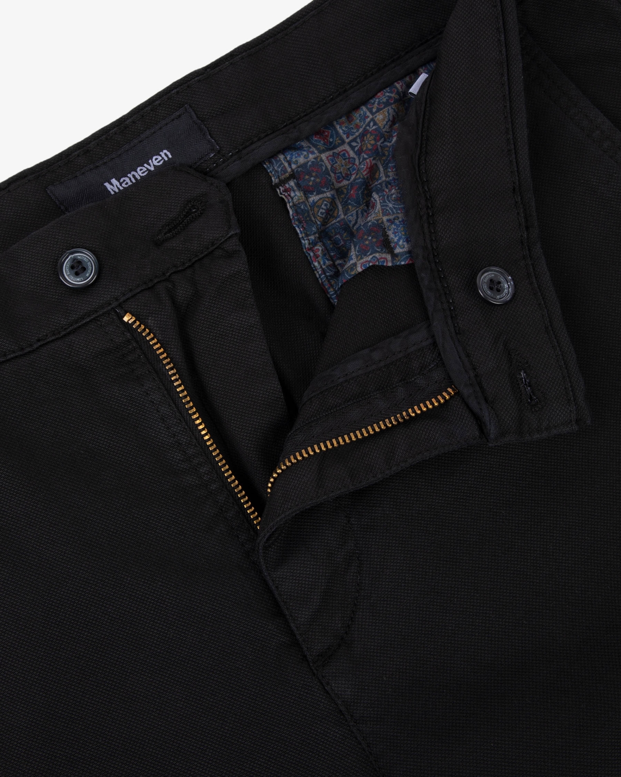 Pantalon chino pour homme grand noir