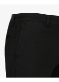 Pantalon chino pour homme grand noir