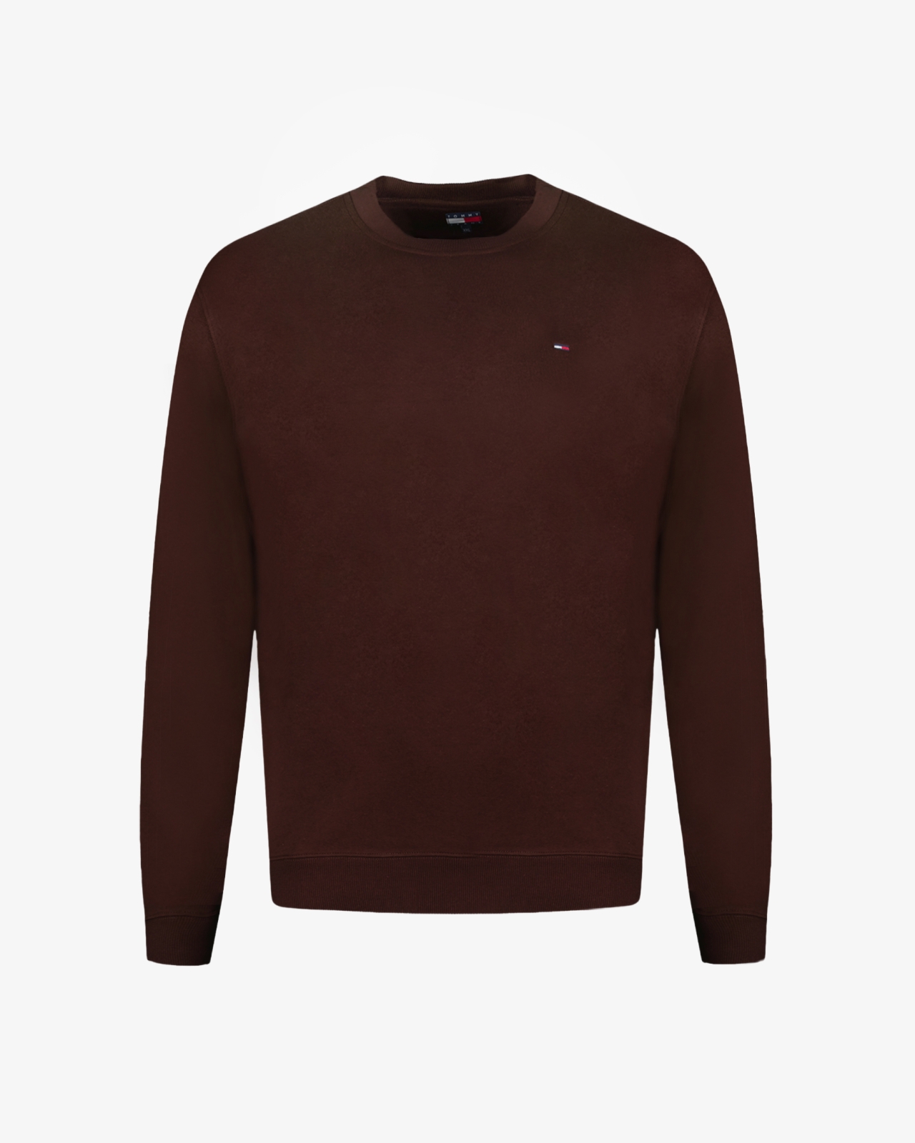 Sweat col rond grande taille marron