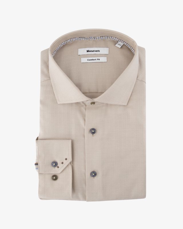 Chemise facile à repasser grande taille beige