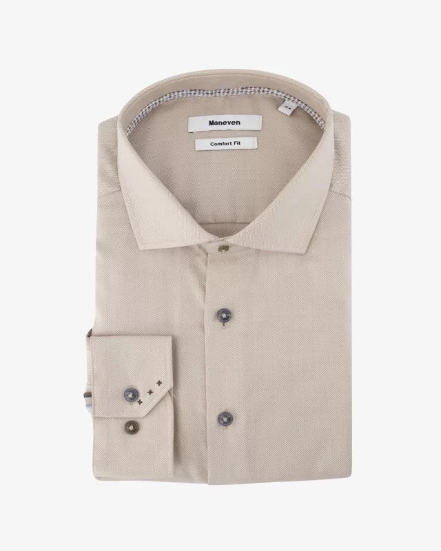 Chemise facile à repasser grande taille beige