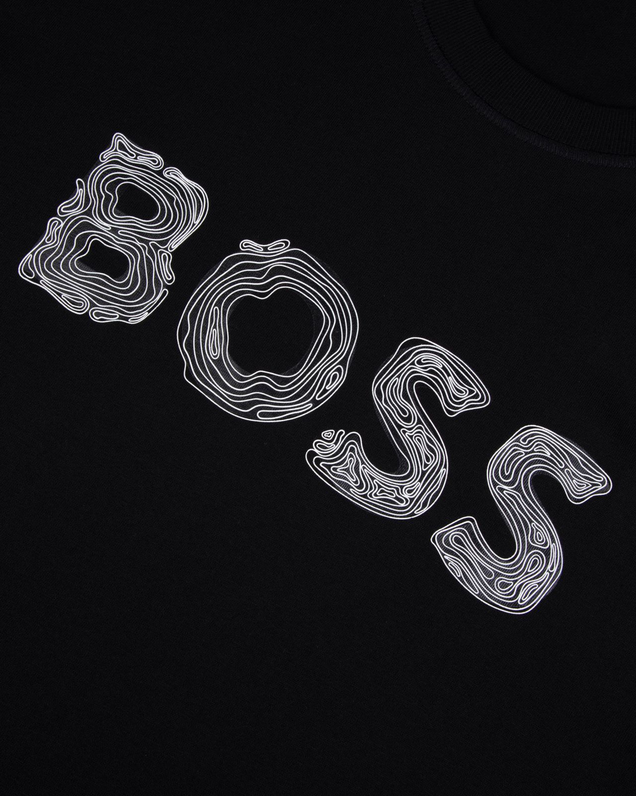 T-shirt col rond grande taille noir