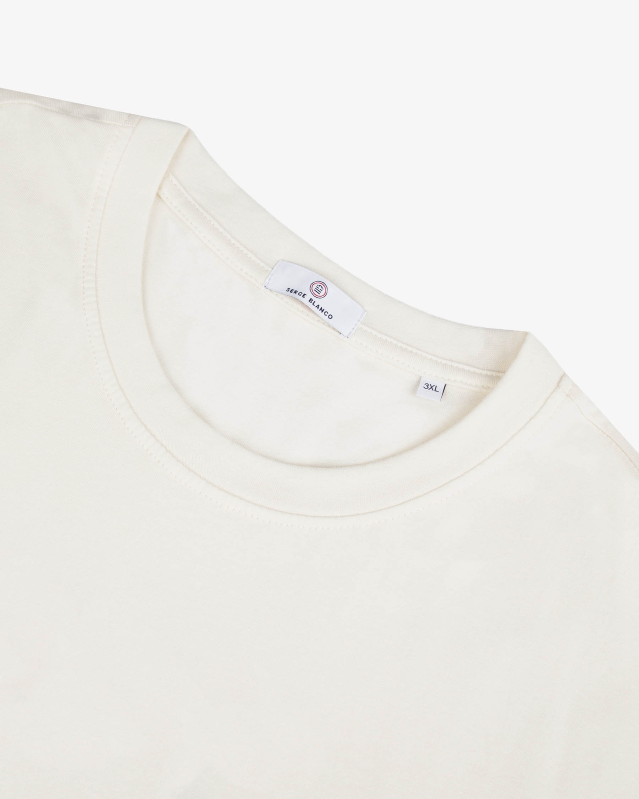 T-shirt grande taille écru