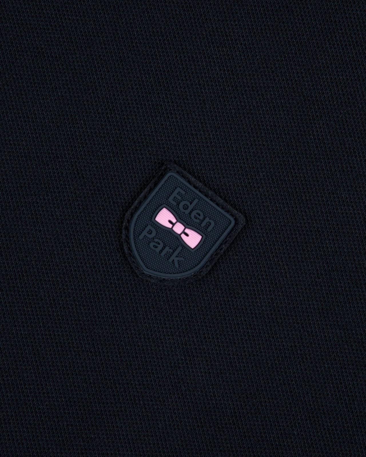 Polo manches longues piqué grande taille bleu marine