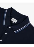 Polo piqué grande taille bleu marine
