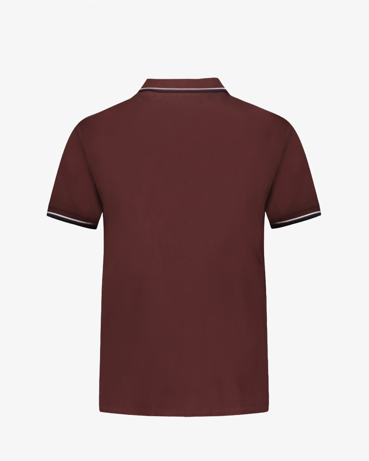 Polo piqué grande taille bordeaux