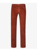 Pantalon chino grande taille en velours rouge