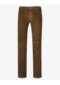 Pantalon chino grande taille en velours marron