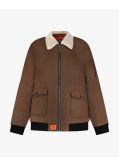 Blouson aviateur grande taille marron