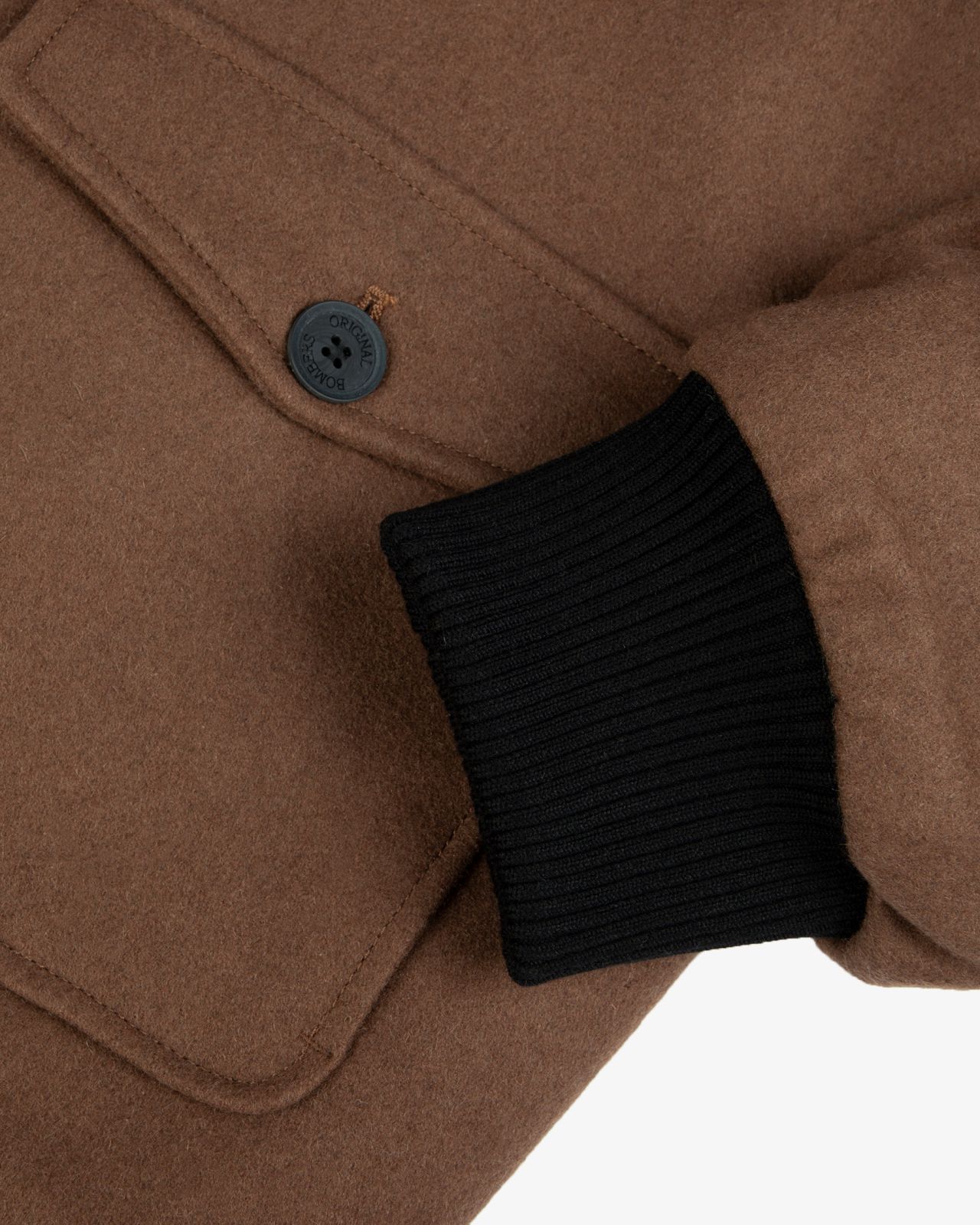 Blouson aviateur grande taille marron