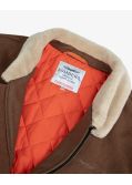 Blouson aviateur grande taille marron