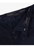 Pantalon chino grande taille armuré bleu marine
