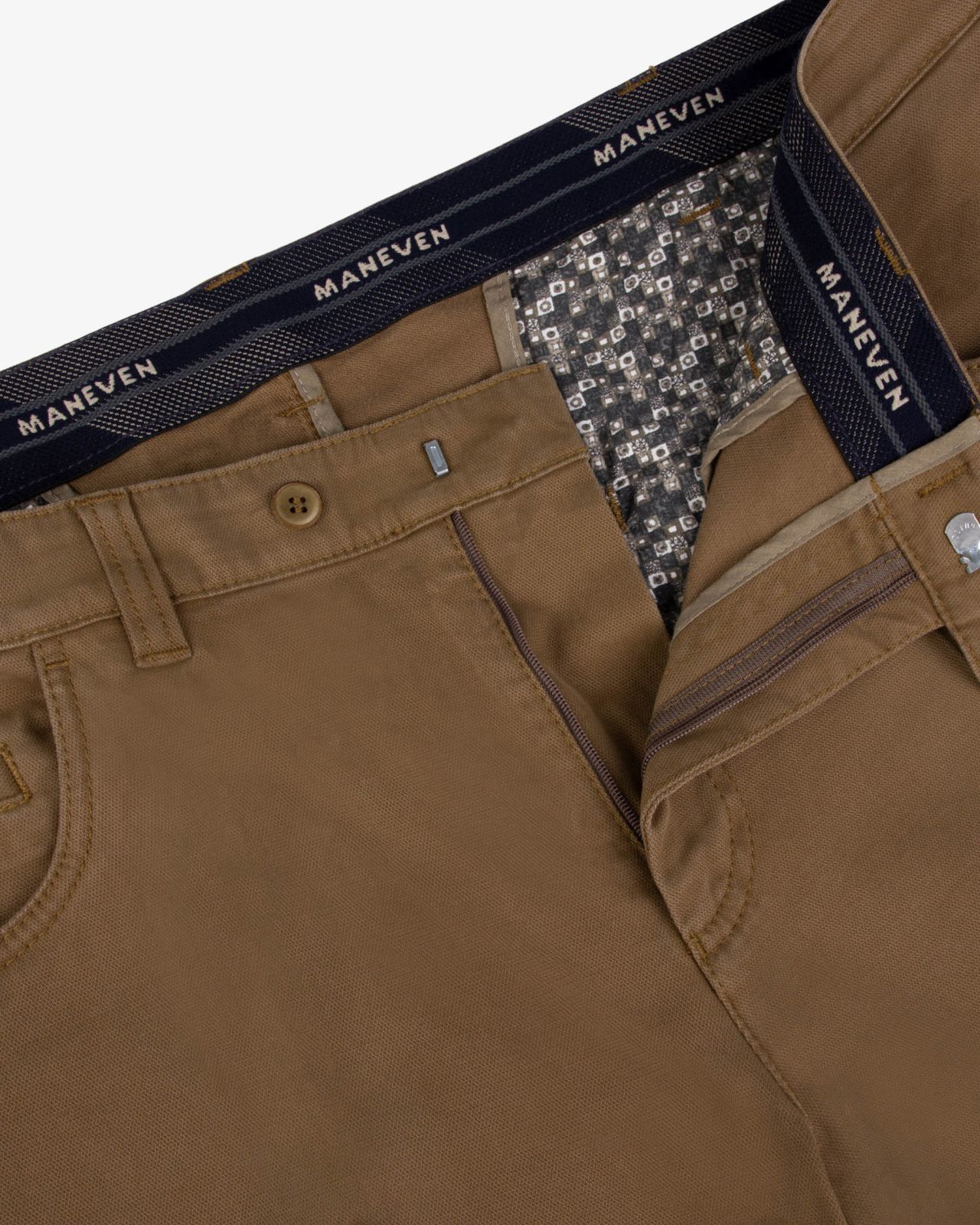 Pantalon chino grande taille twill camel