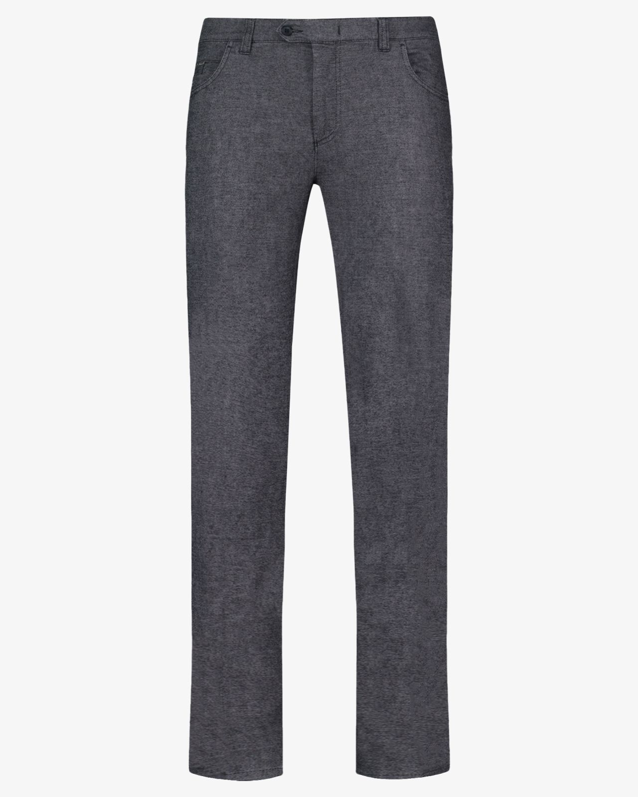 Pantalon chino grande taille flanelle anthracite