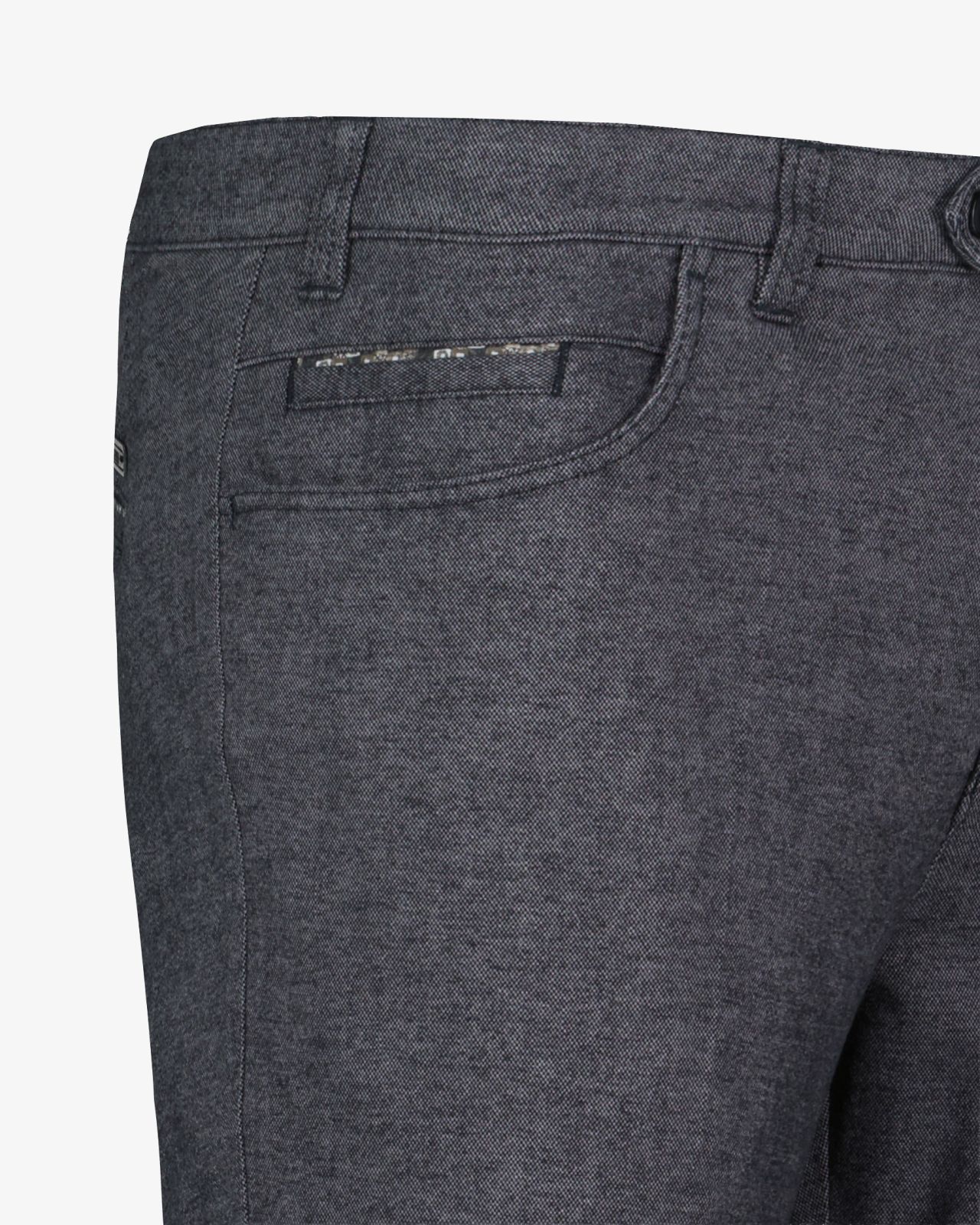 Pantalon chino grande taille flanelle anthracite