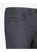 Pantalon chino grande taille flanelle anthracite