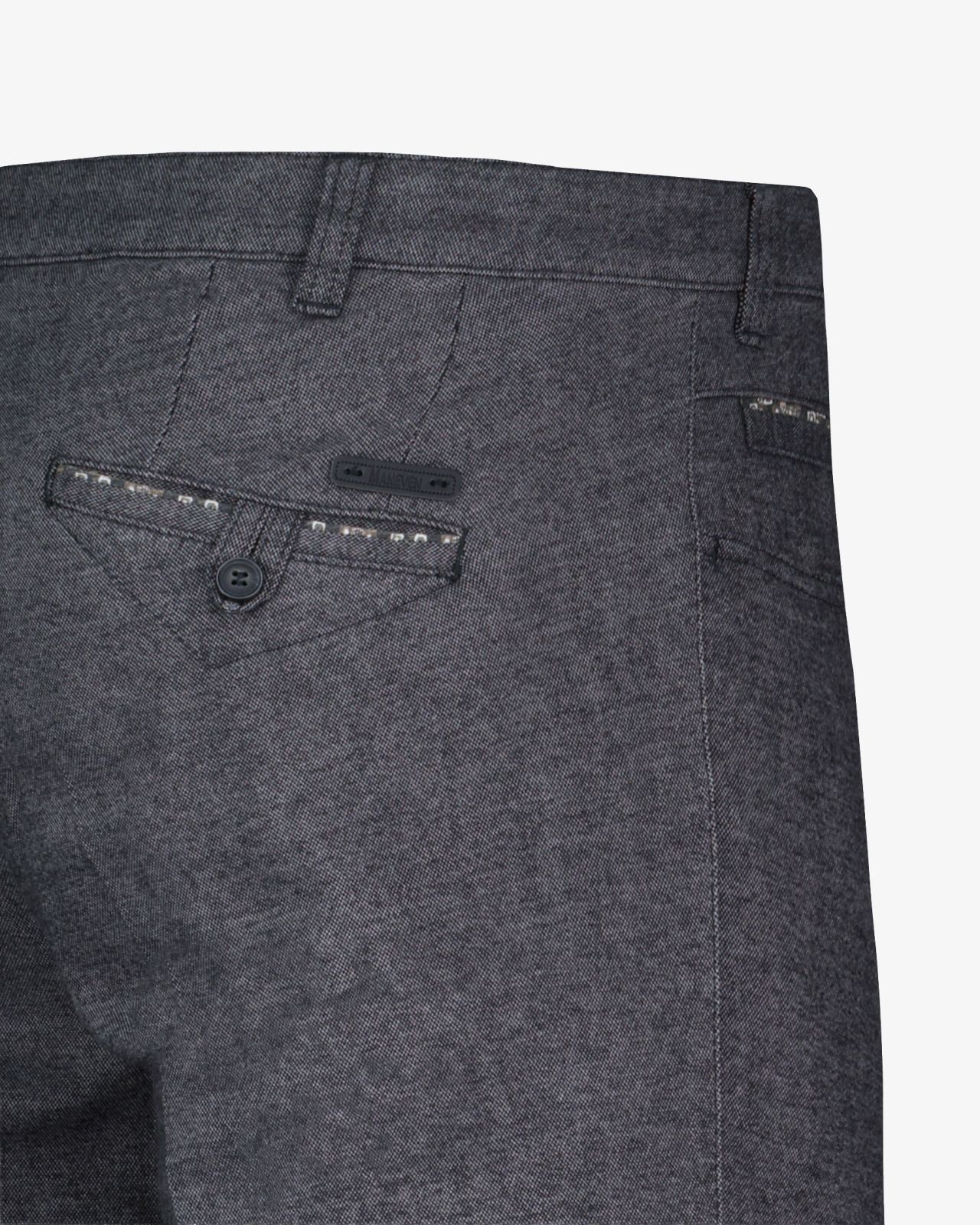 Pantalon chino grande taille flanelle anthracite