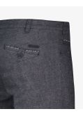 Pantalon chino grande taille flanelle anthracite