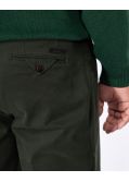 Pantalon chino grande taille twill vert