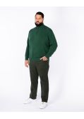 Pantalon chino grande taille twill vert