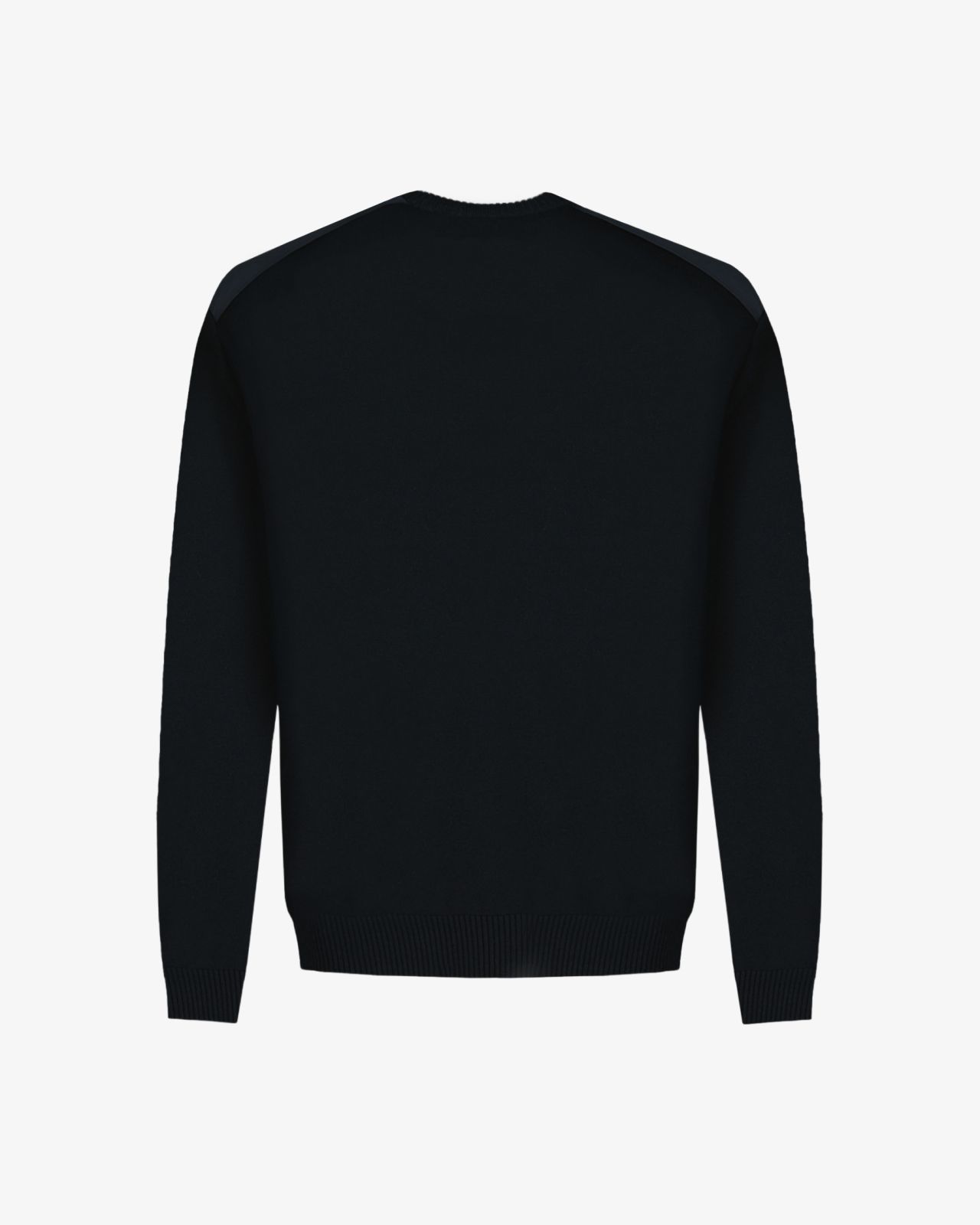 Pull col rond grande taille noir