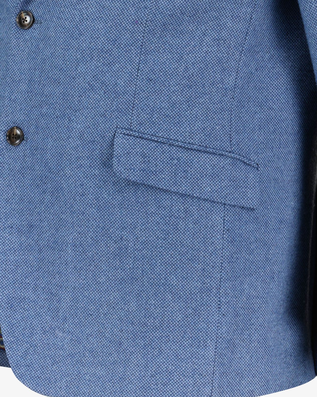 Veste en tweed grande taille bleu clair