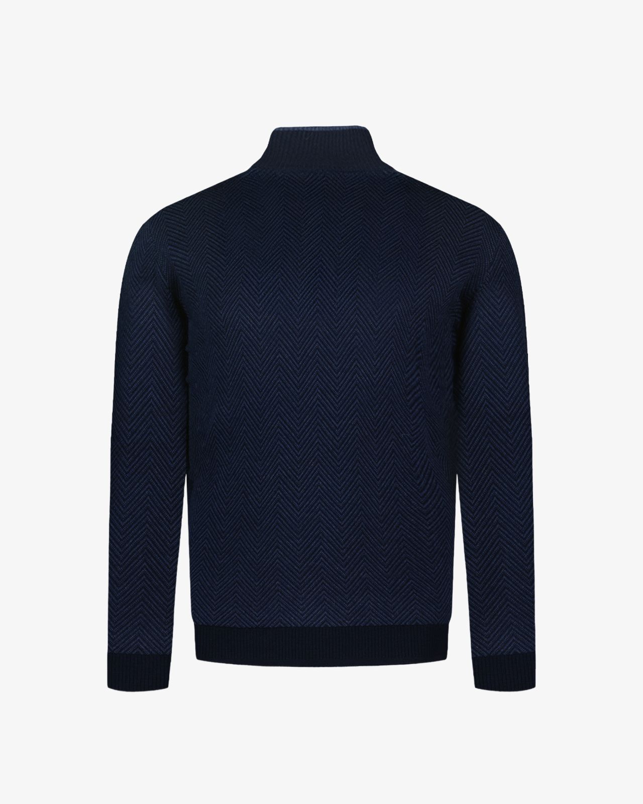 Pull col camionneur grande taille bleu marine