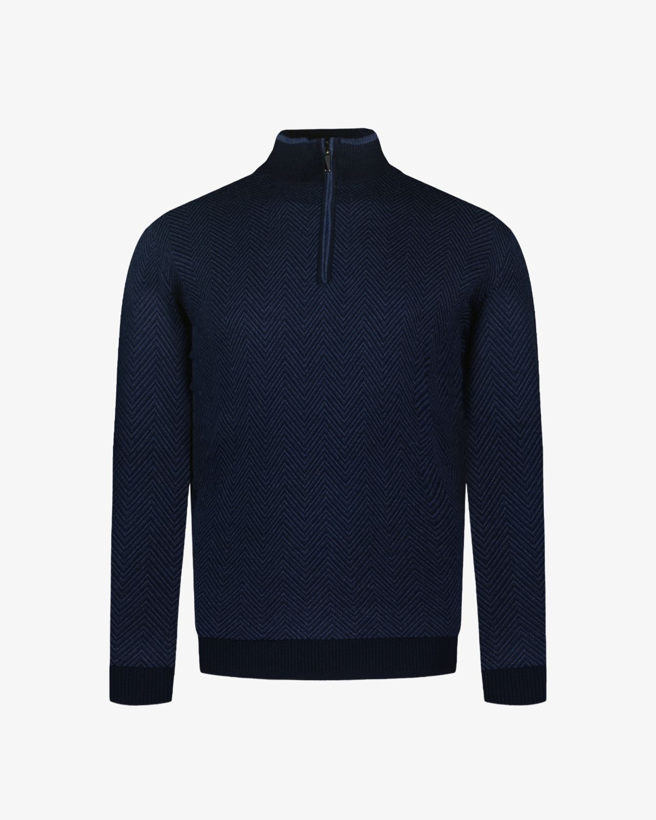 Pull col camionneur grande taille bleu marine