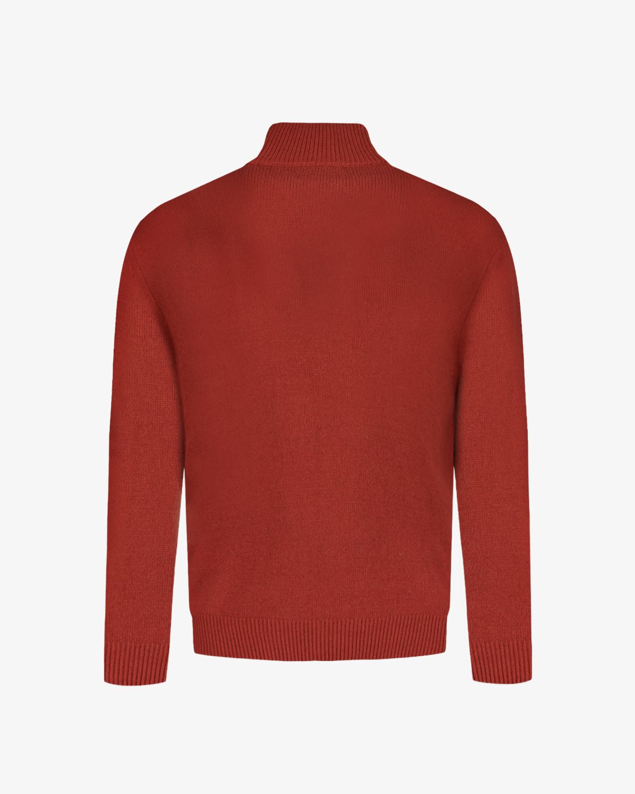 Pull col camionneur grande taille orange