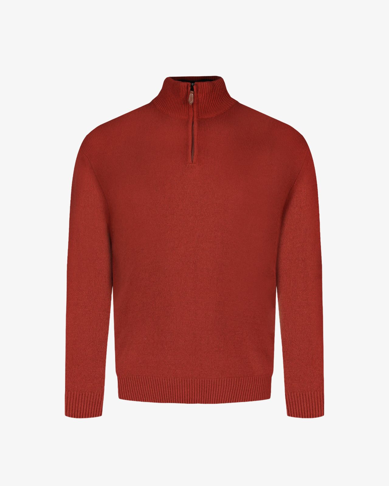 Pull col camionneur grande taille orange