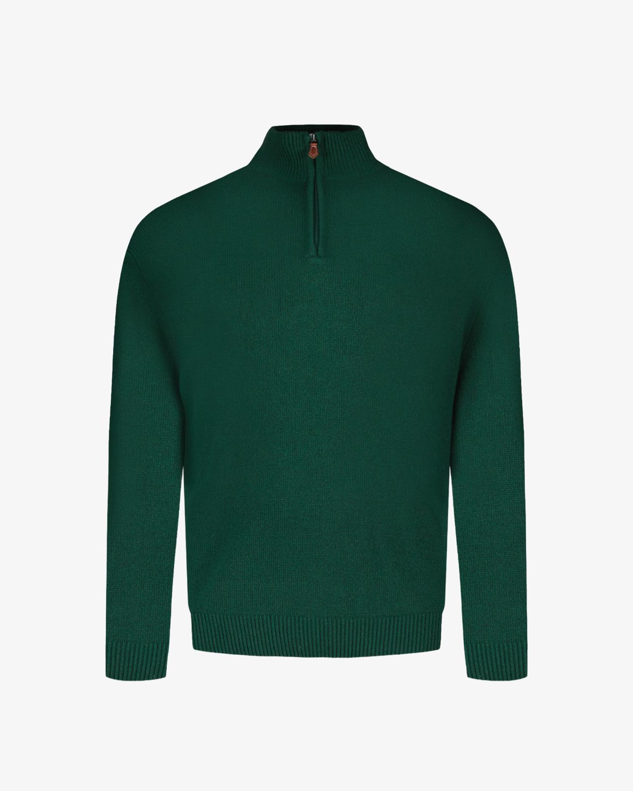 Pull col camionneur grande taille vert