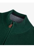 Pull col camionneur grande taille vert