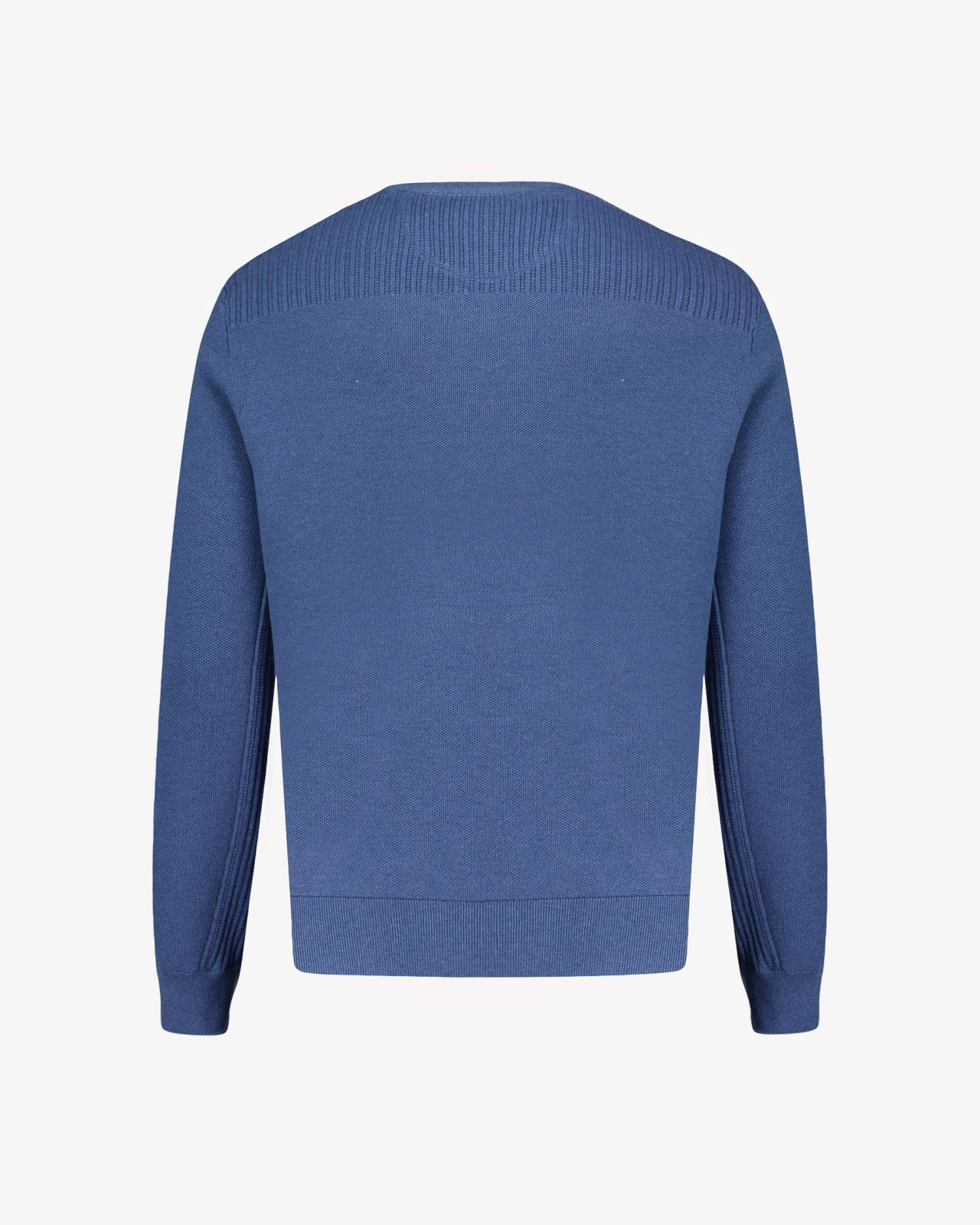 Pull nid d'abeille grande taille bleu indigo