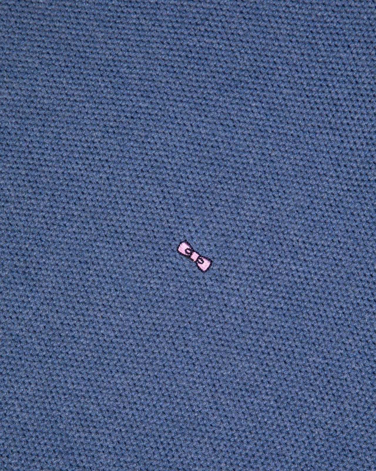 Pull nid d'abeille grande taille bleu indigo