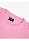 Pull nid d'abeille grande taille rose