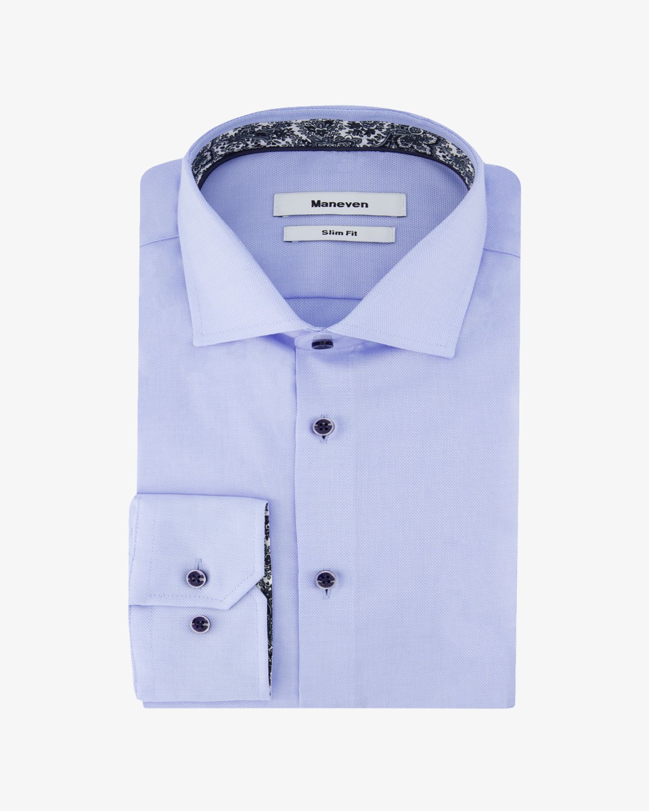 Chemise piqué non iron pour homme grand bleu