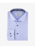 Chemise piqué non iron pour homme grand bleu