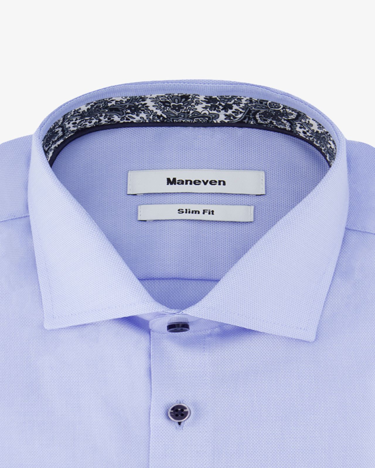 Chemise piqué non iron pour homme grand bleu