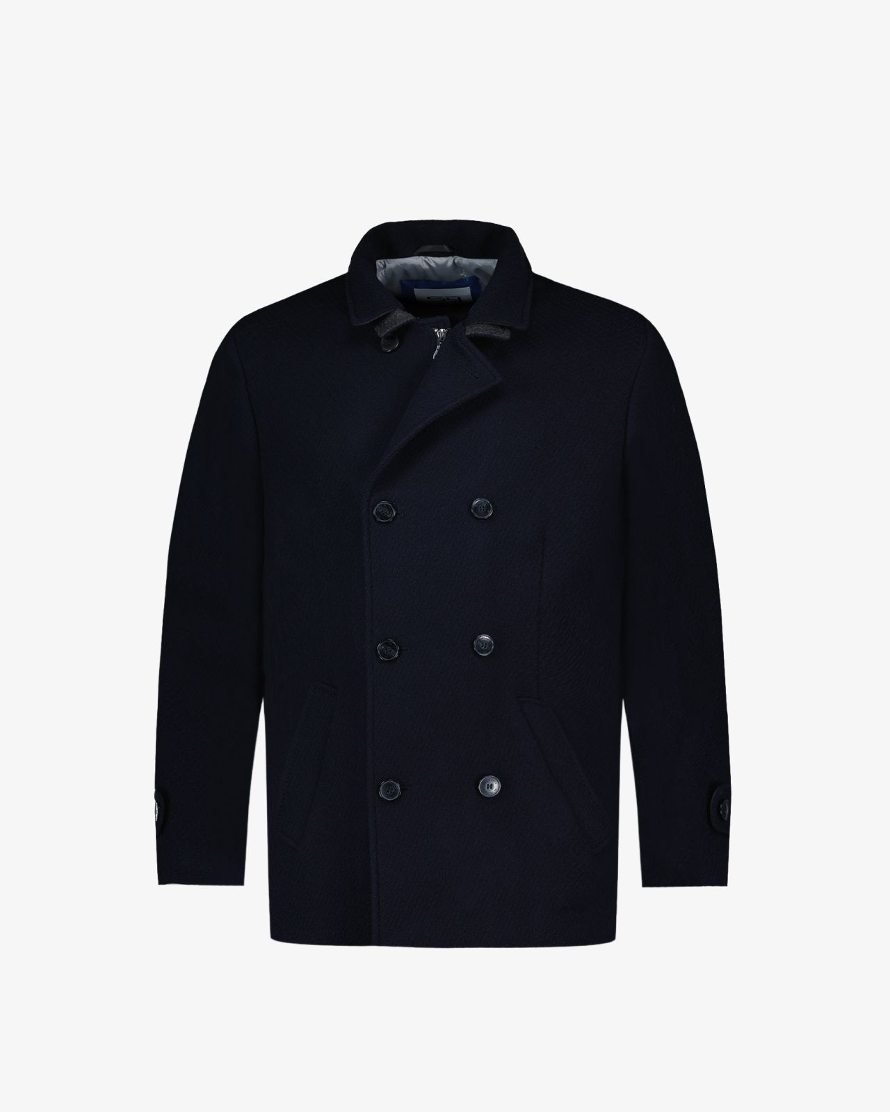 Manteau caban grande taille bleu marine