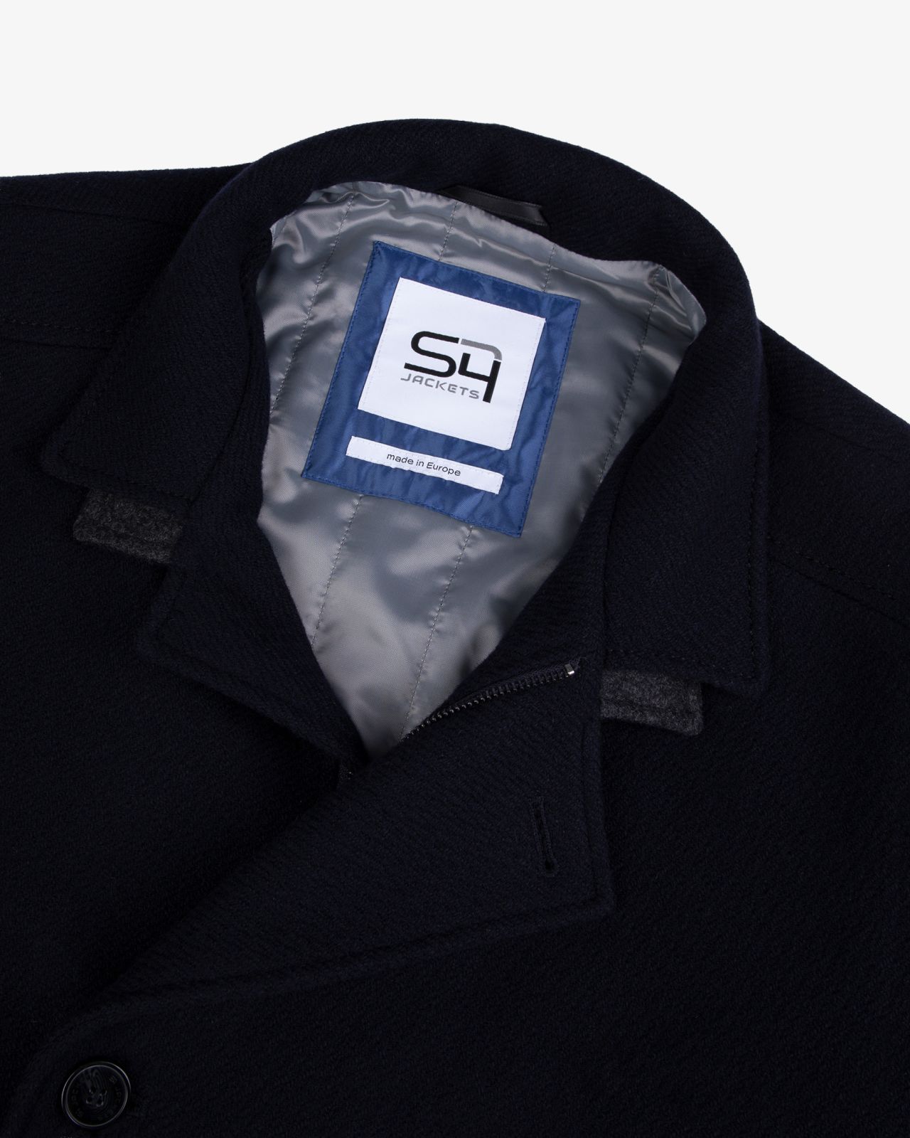 Manteau caban grande taille bleu marine