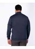Pull mérinos grande taille bleu indigo