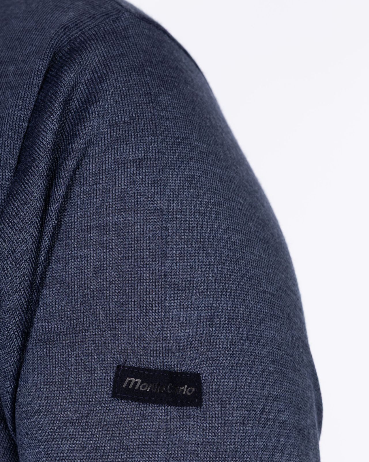 Pull mérinos grande taille bleu indigo