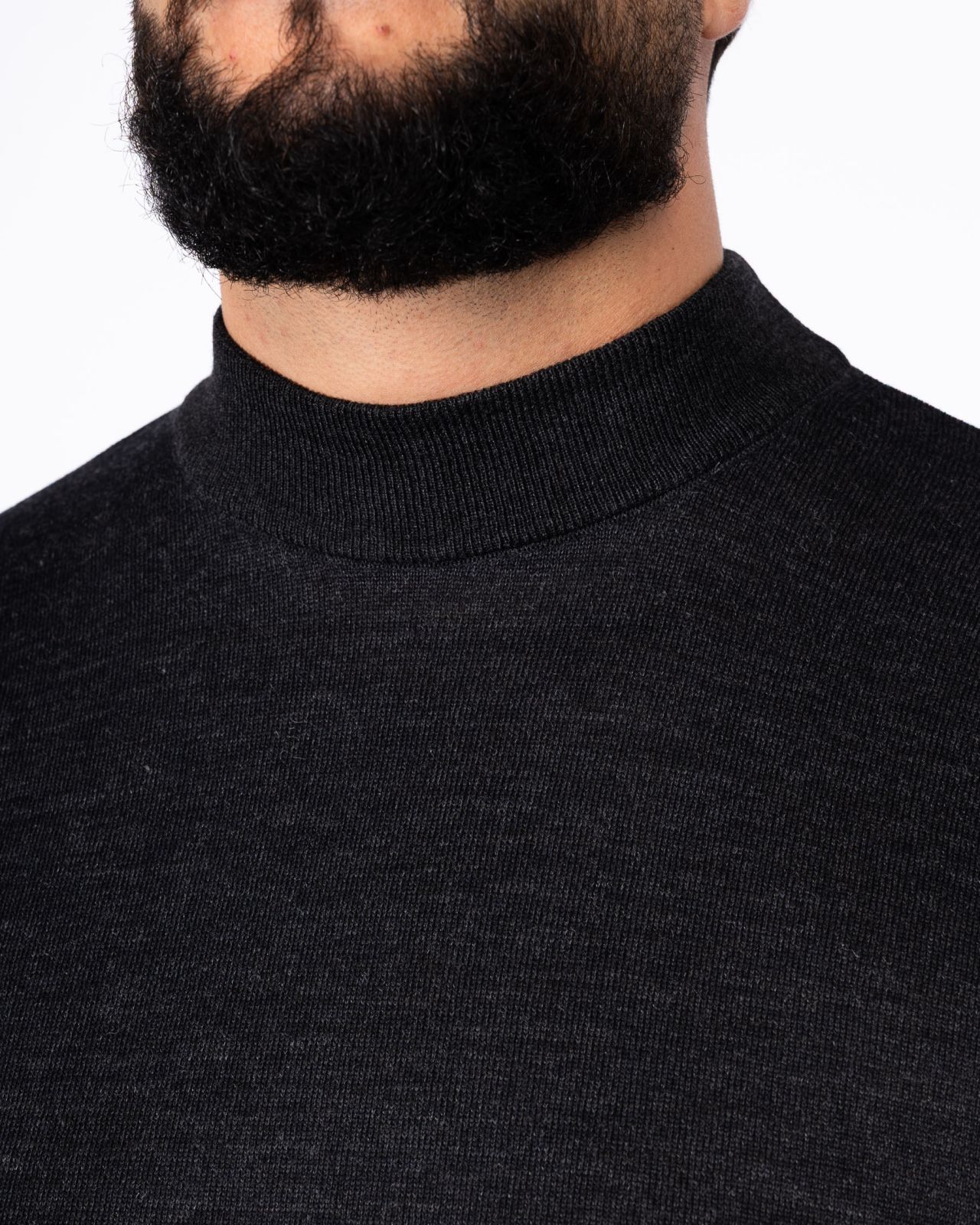 Pull mérinos grande taille anthracite