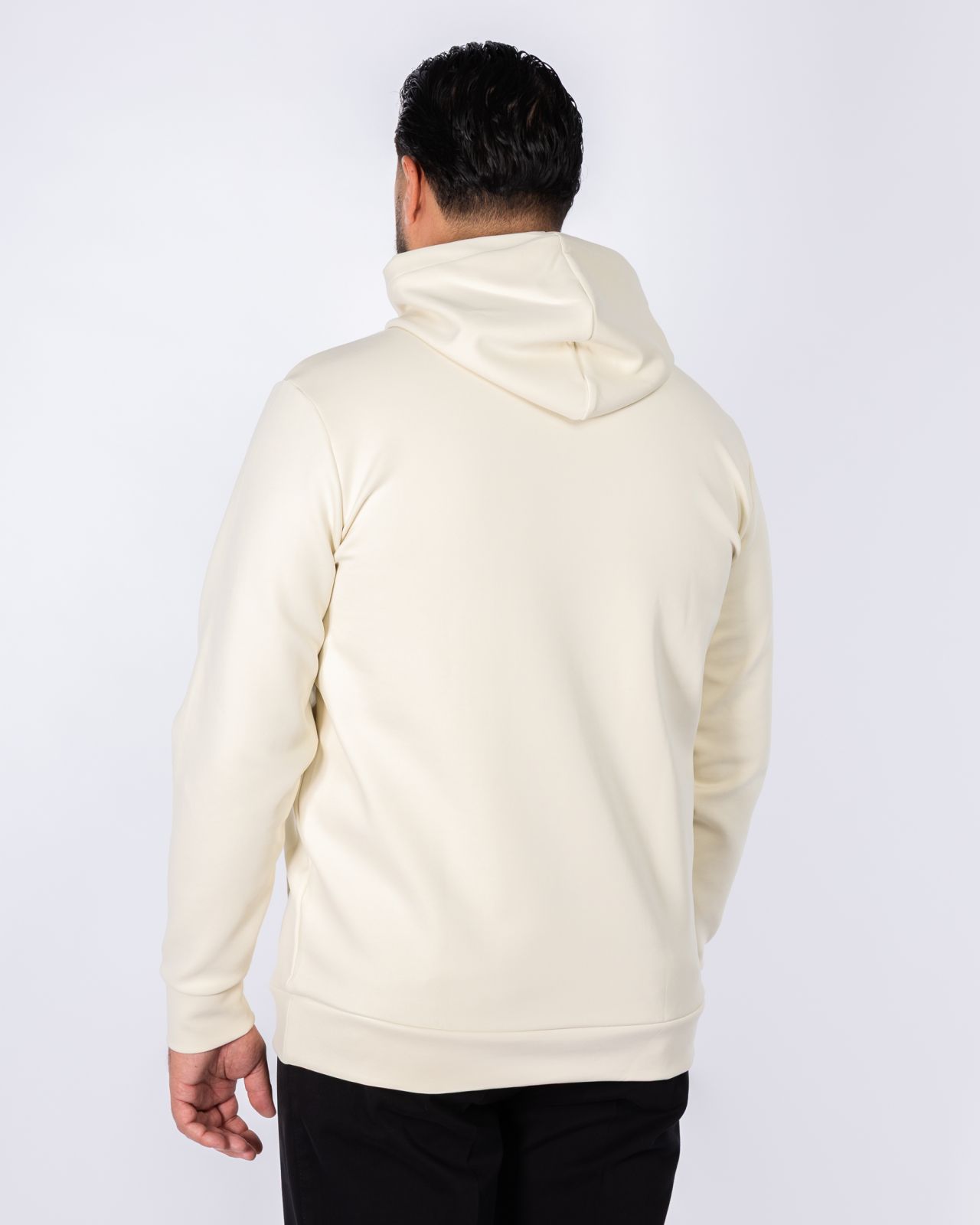Sweat à capuche grande taille beige