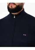 Gilet zippé grande taille bleu marine